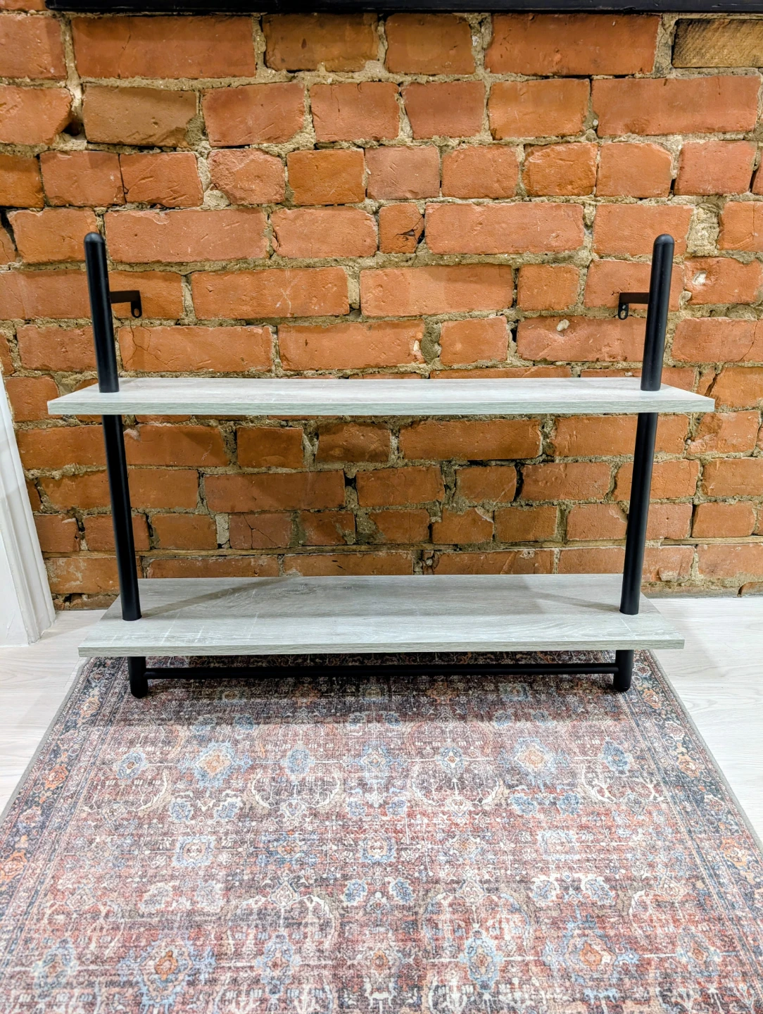 2-Tier Wall Shelf with Hanging Bar - photo 5