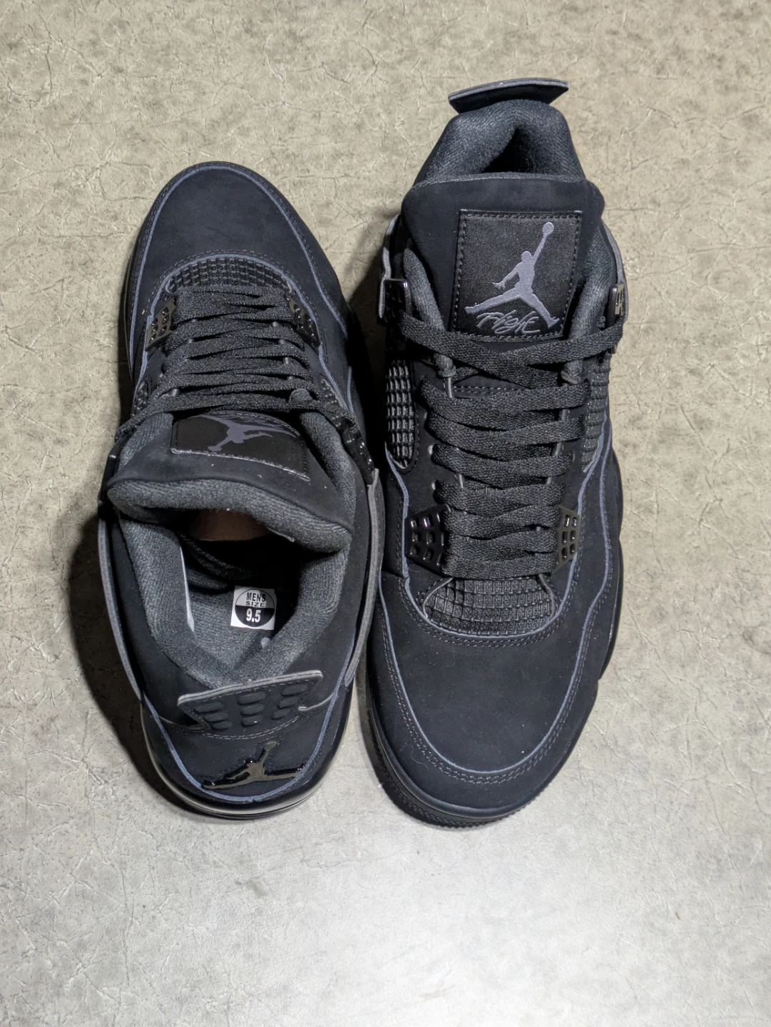 Air Jordan 4 Retro Men's Shoes Black Size 9.5 - photo 4