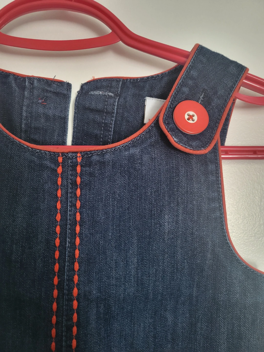Denim dress girl's size 5-6 years - photo 2