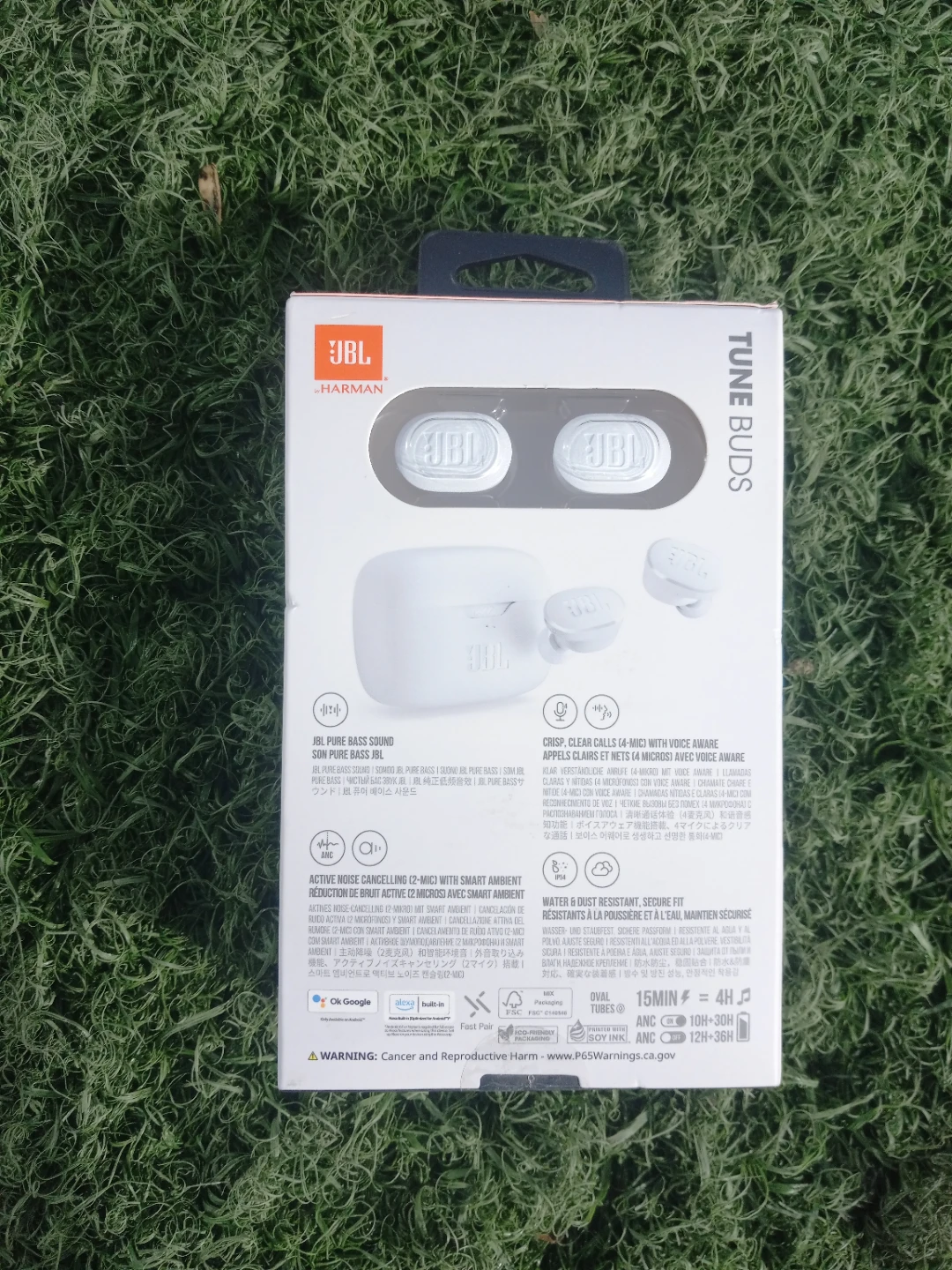 JBL Tune Buds True Wireless Noise Cancelling Earbuds - White