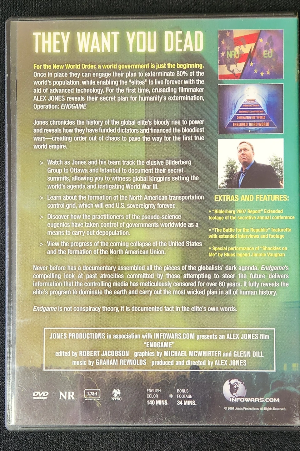 Alex Jones: Endgame DVD - photo 2