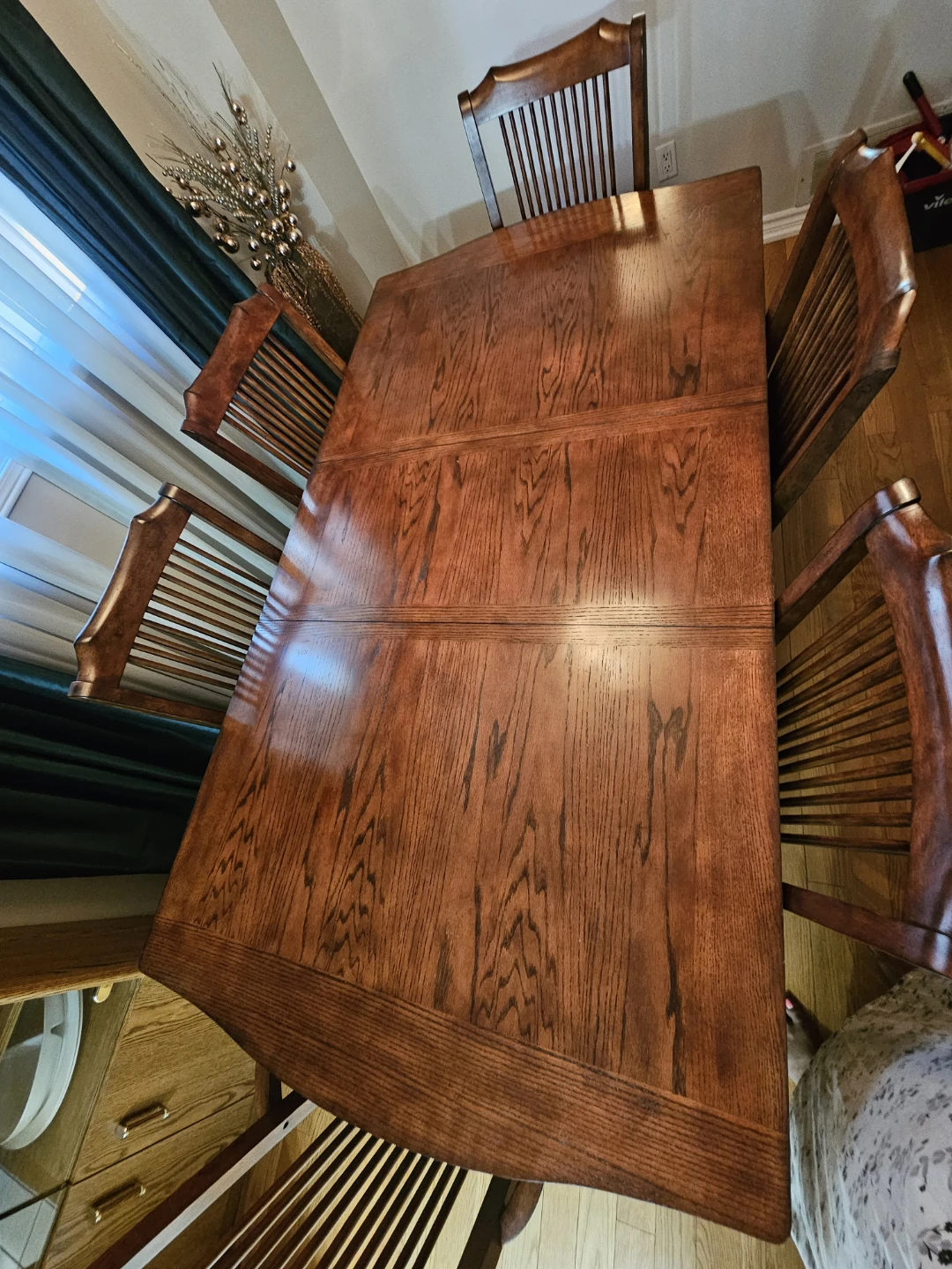 Wooden Dining Table and Chairs Set