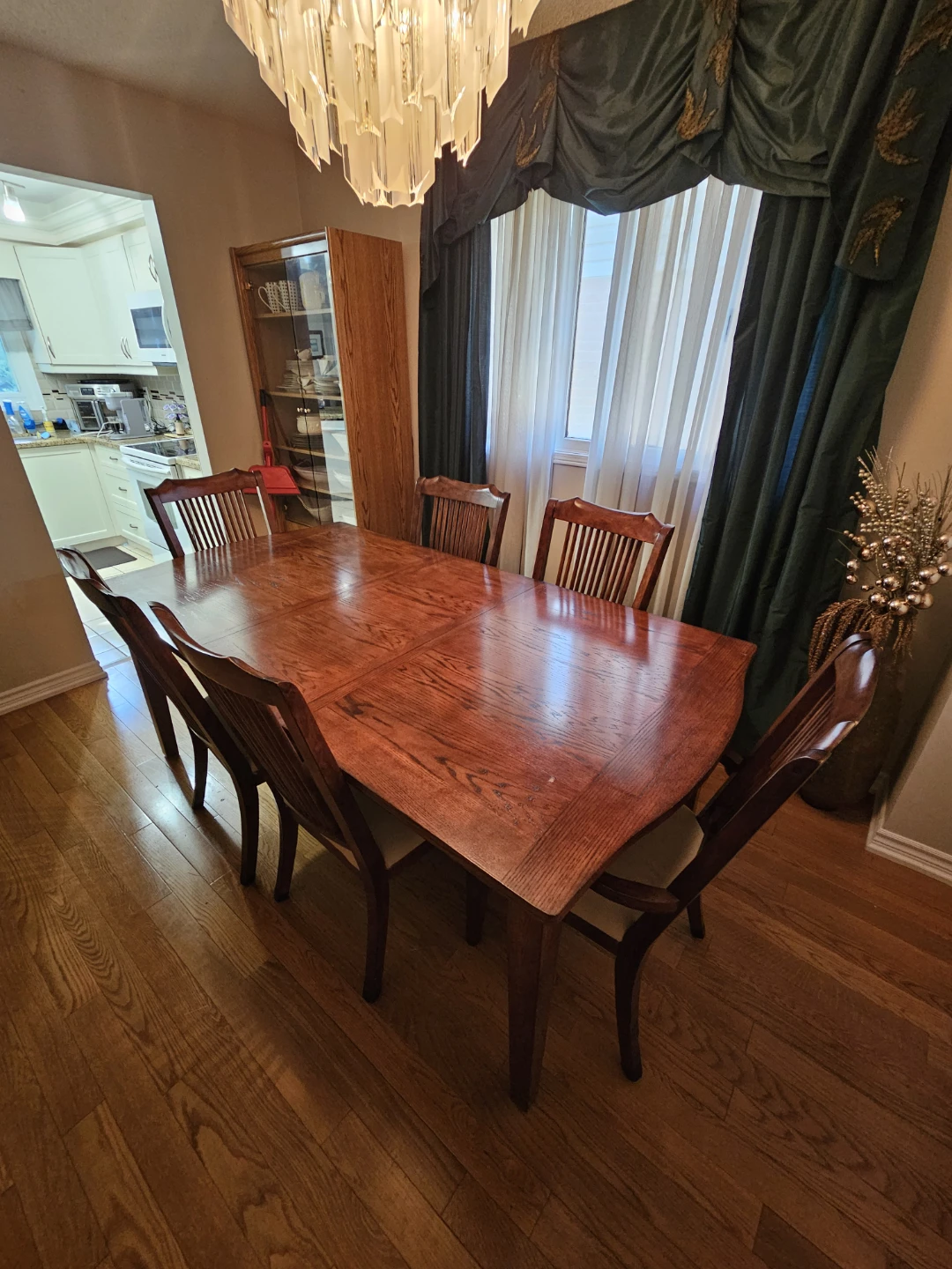 Wooden Dining Table and Chairs Set - photo 3
