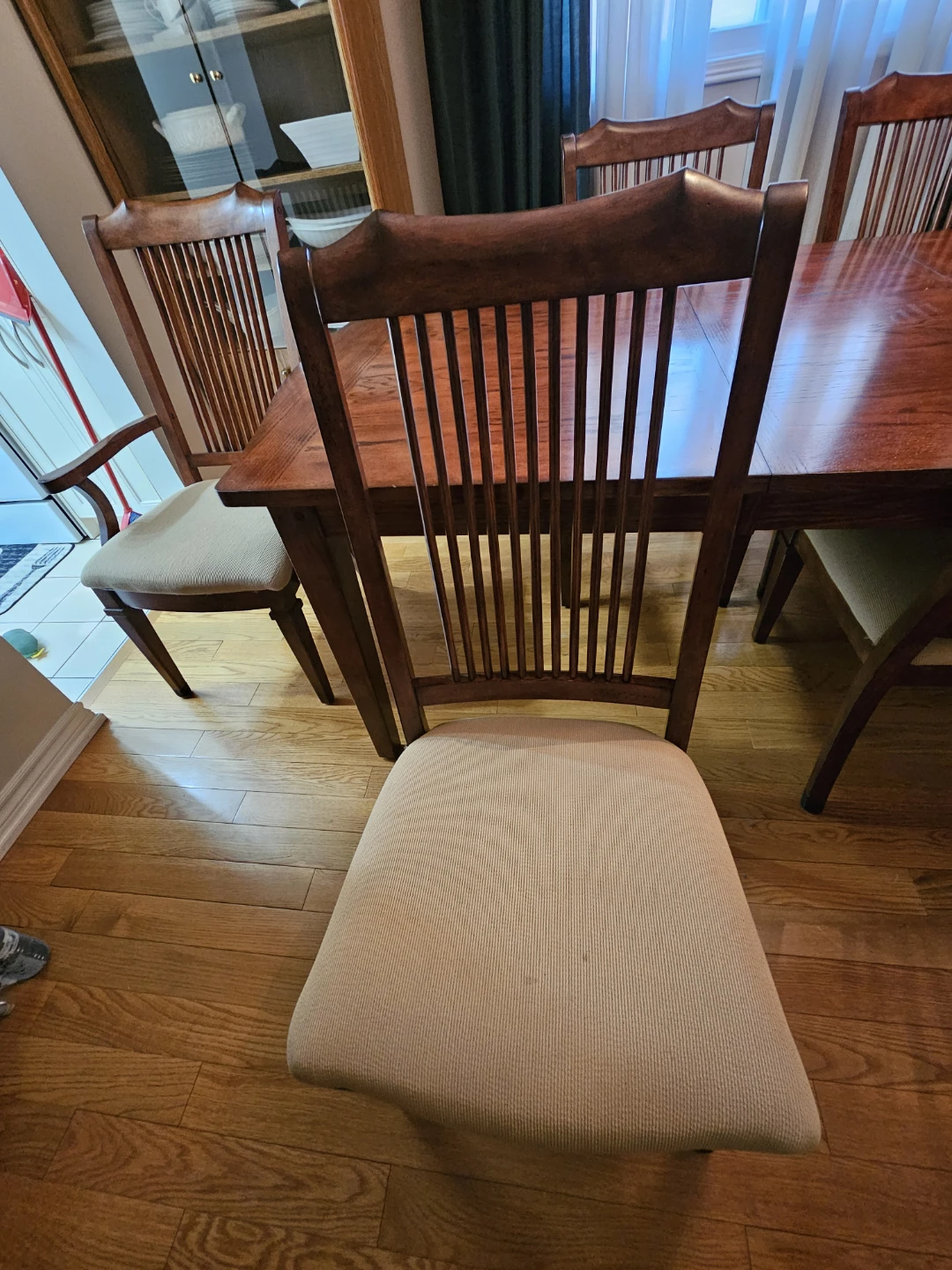 Wooden Dining Table and Chairs Set - photo 5