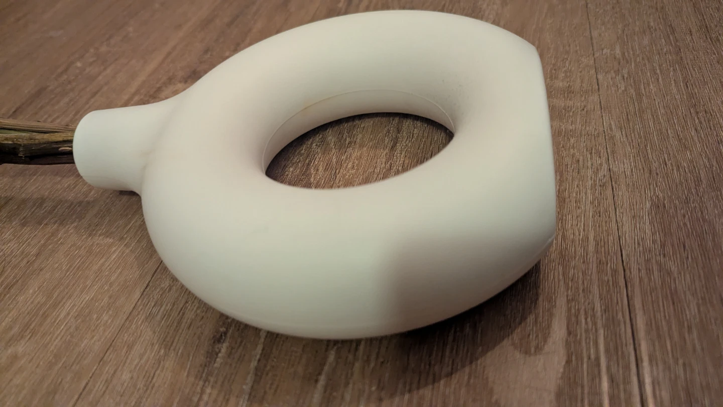 White Doughnut Vase - photo 2