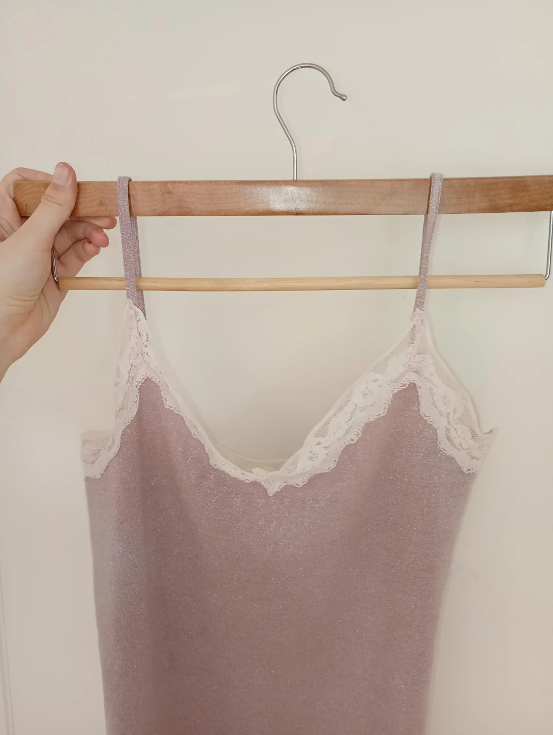 TEZENIS Pink Sparkly Camisole with Lace Trim - photo 2