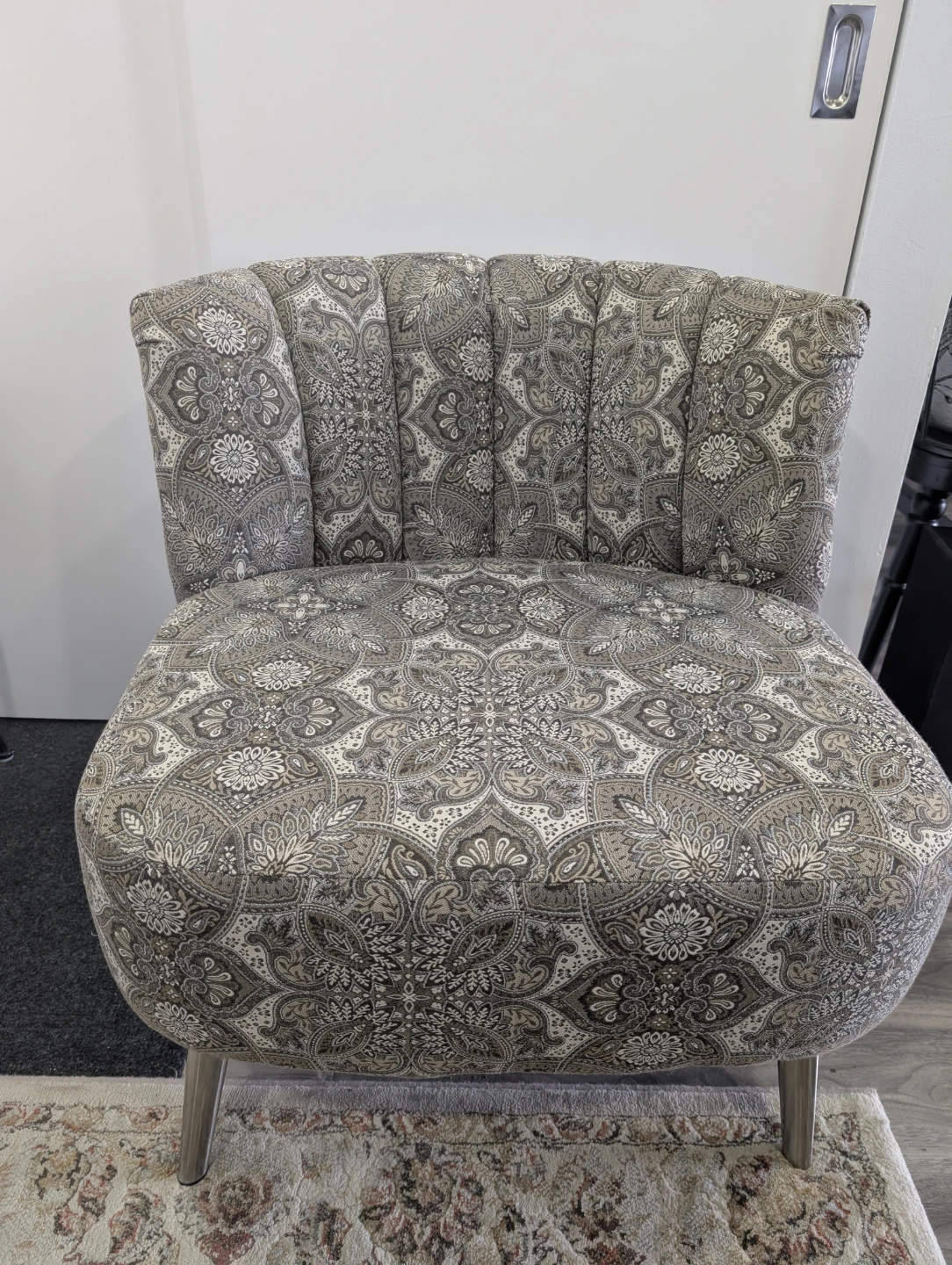 Accent Chair with Paisley Pattern