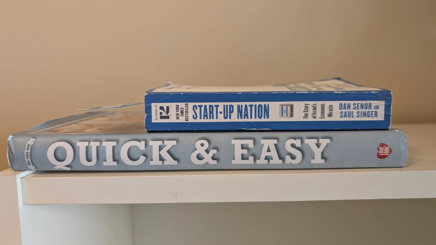 Start-Up Nation, quick and easy cooking book