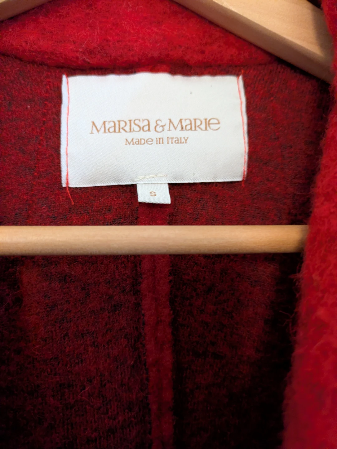 Marisa & Marie Red Wool Blend Blazer Size S - photo 2