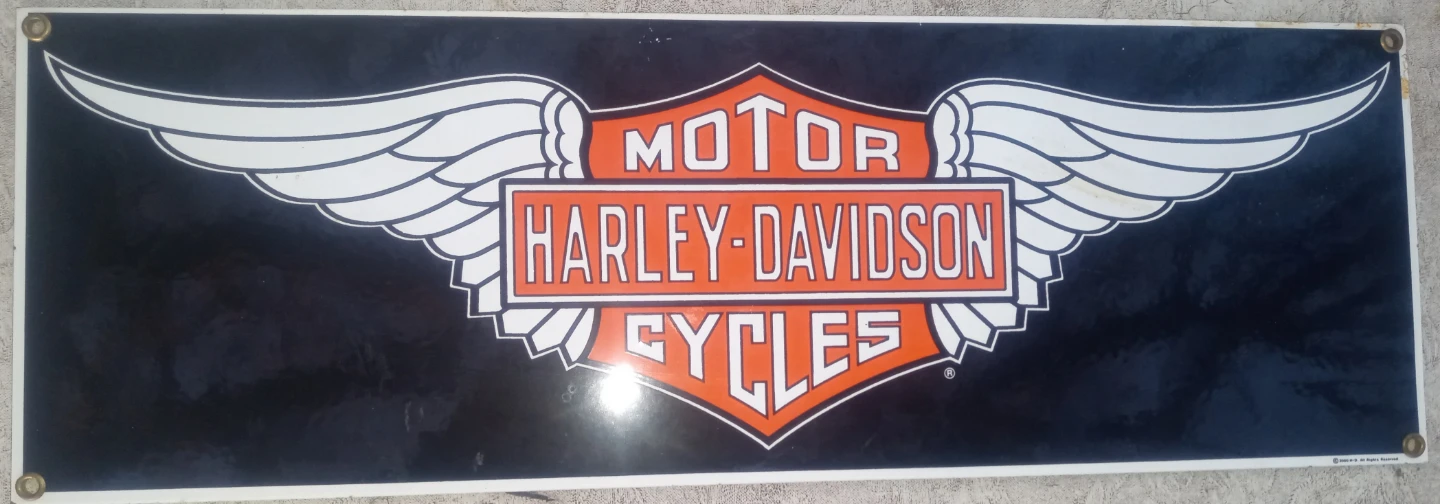 Harley-Davidson Bar & Shield Wings Logo Sign