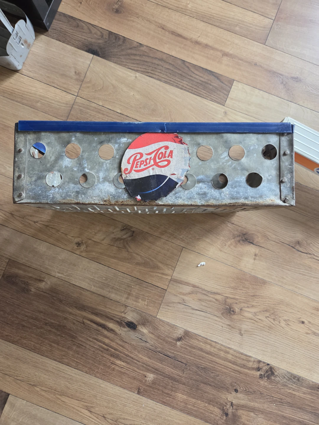 Vintage Pepsi Cola Metal Crate Carrier