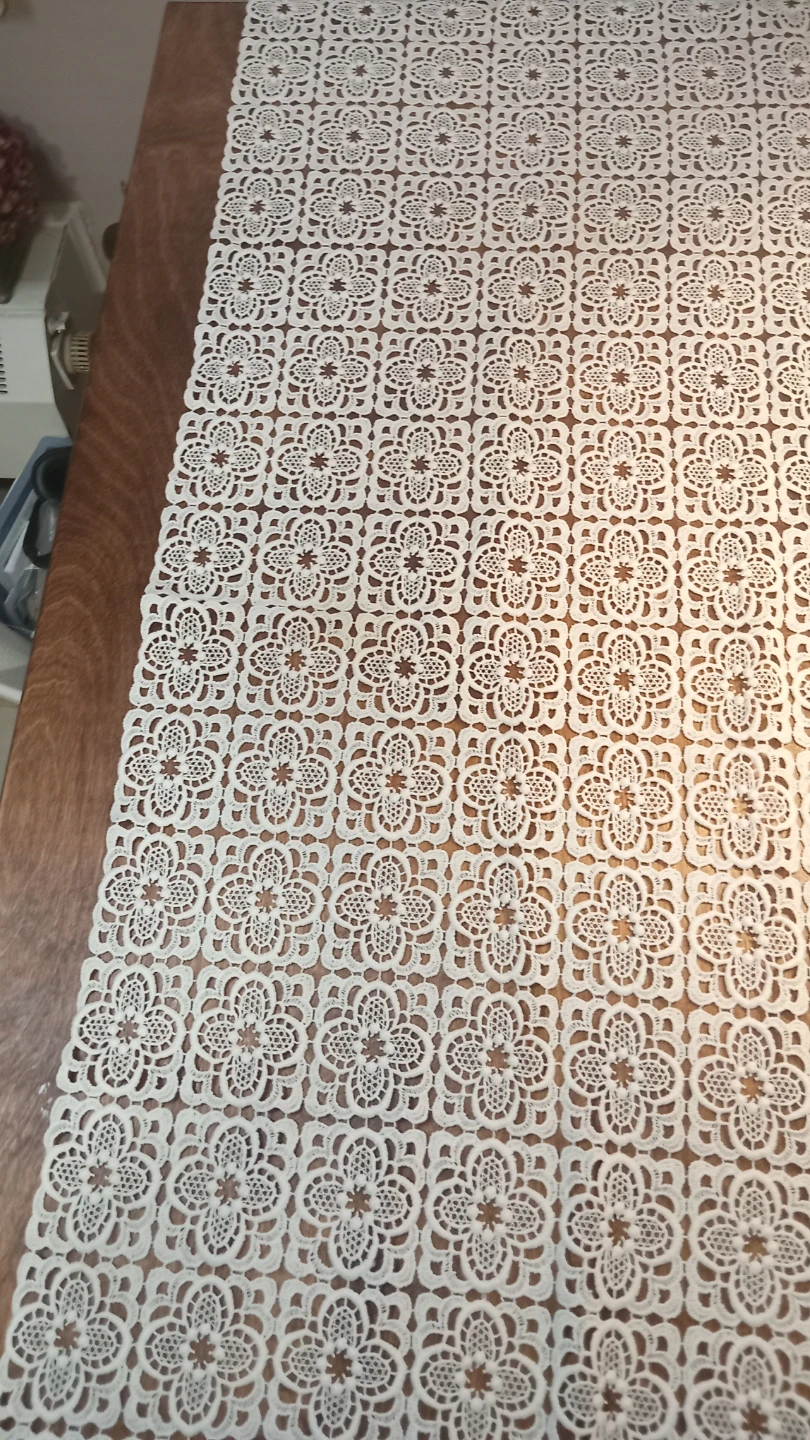 White Lace Table Runner or Fabric