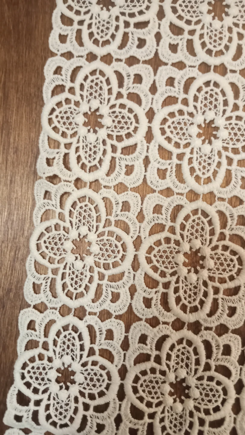 White Lace Table Runner or Fabric - photo 2