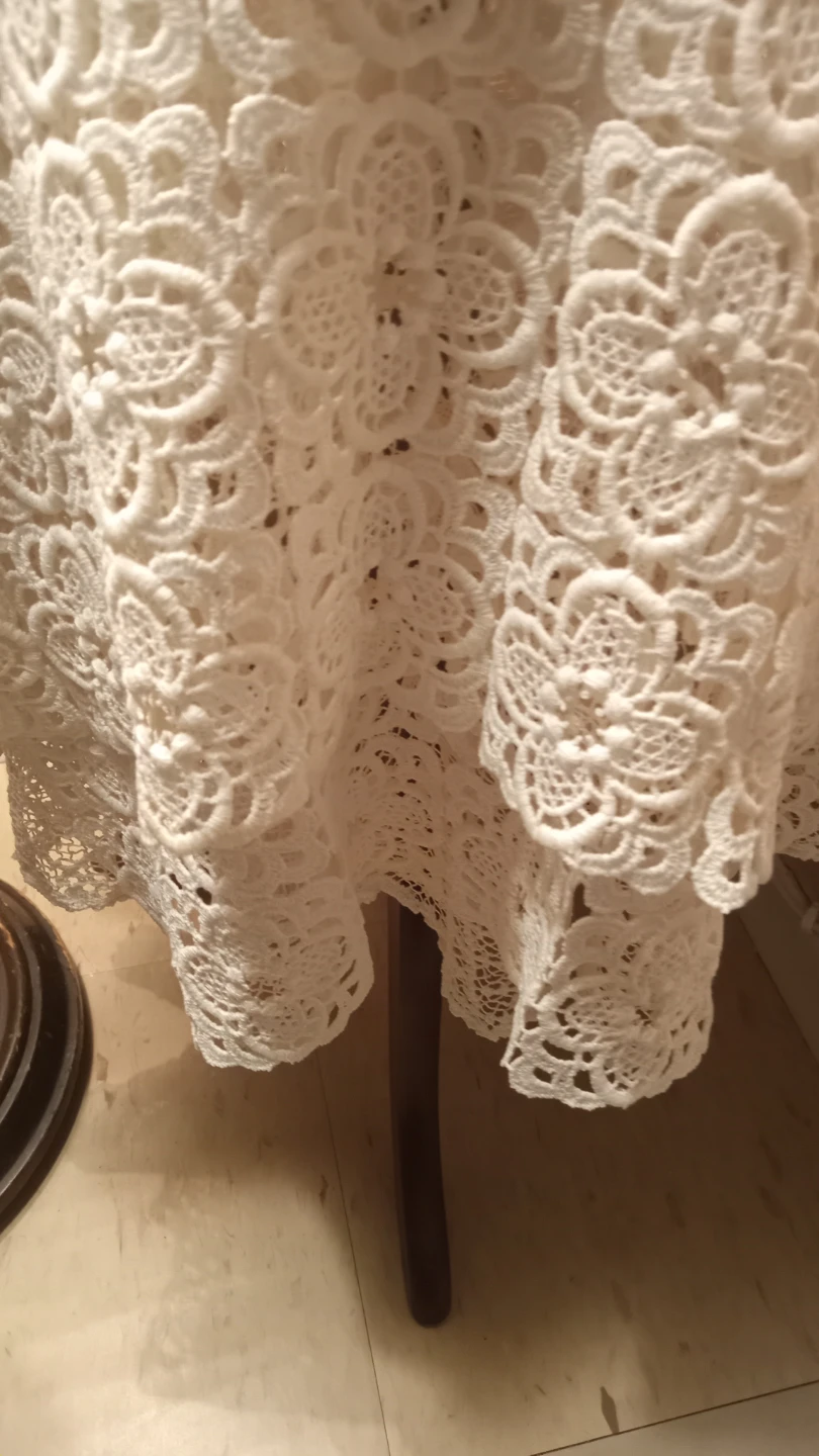 White Lace Table Runner or Fabric - photo 3