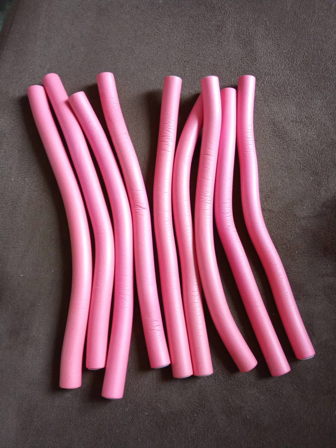 Pink Foam Hair Curlers