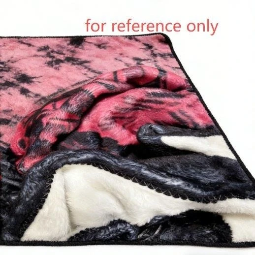Cozy Fleece Blanket with Pink & Black Tiger Print