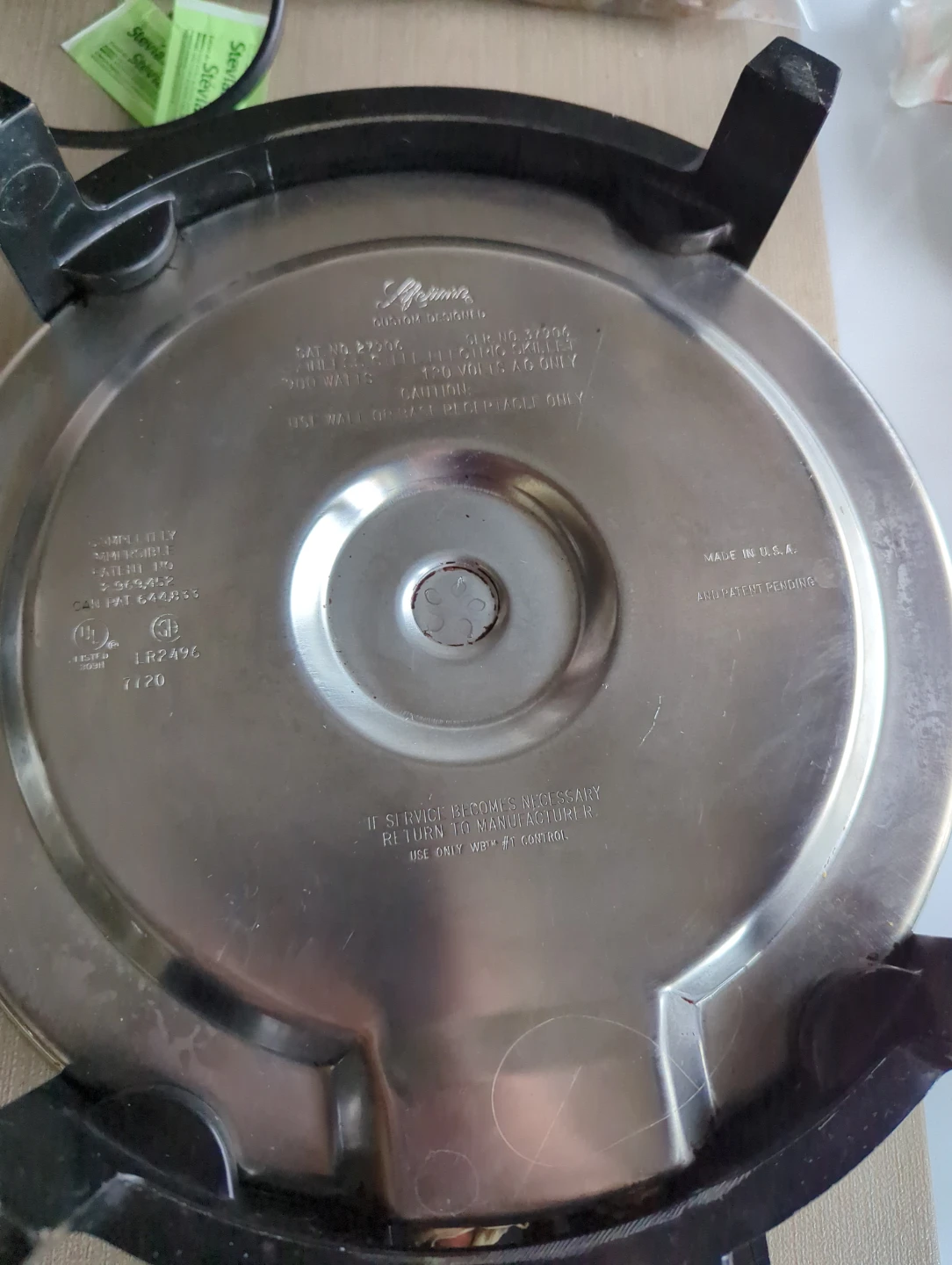 Lifetime Stainless Steel Electric Skillet 900W - photo 4
