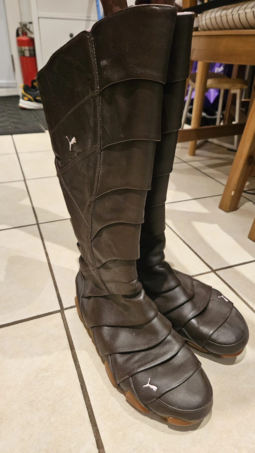 Puma Knee-High Leather Boots - Women's Size 9.5