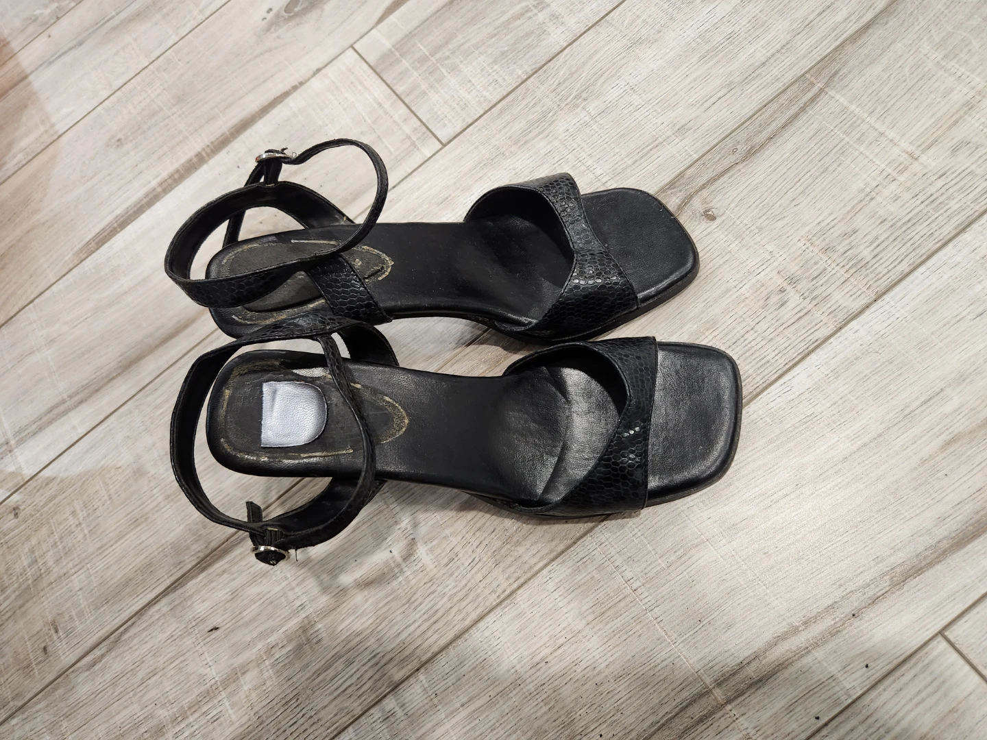 Black Heeled Sandals