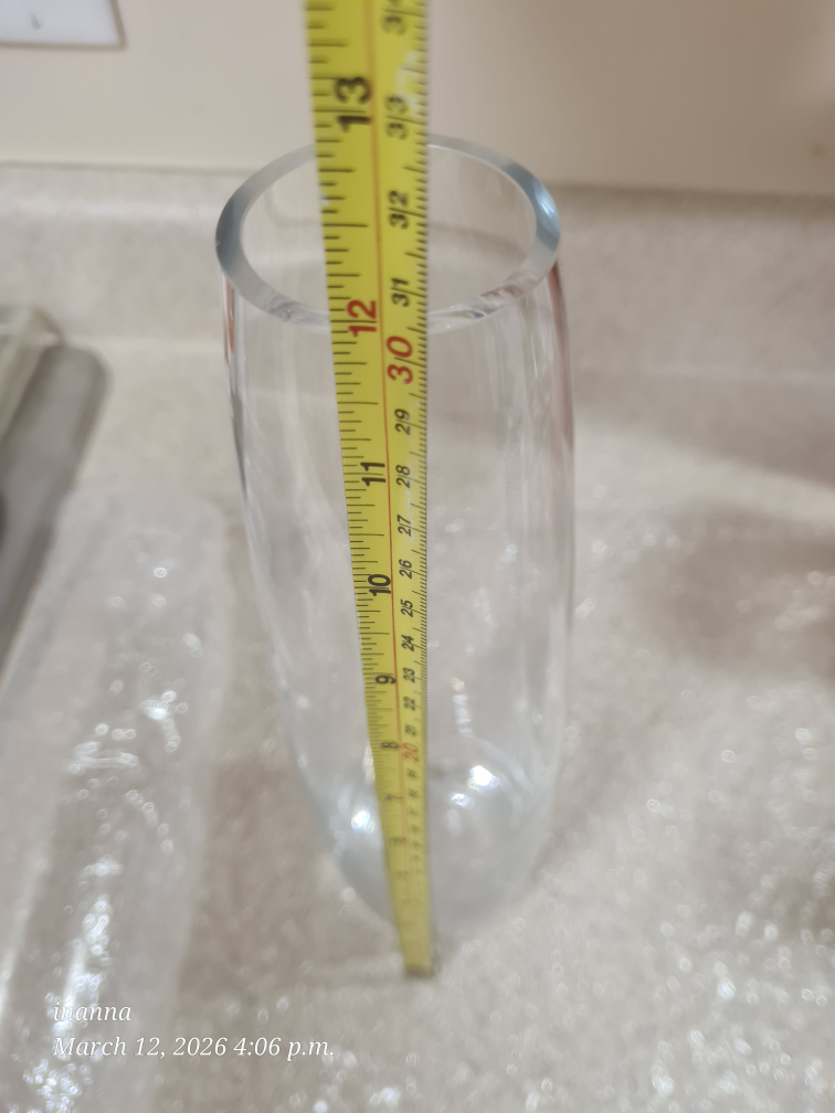 2 Clear Glass Vase - photo 2