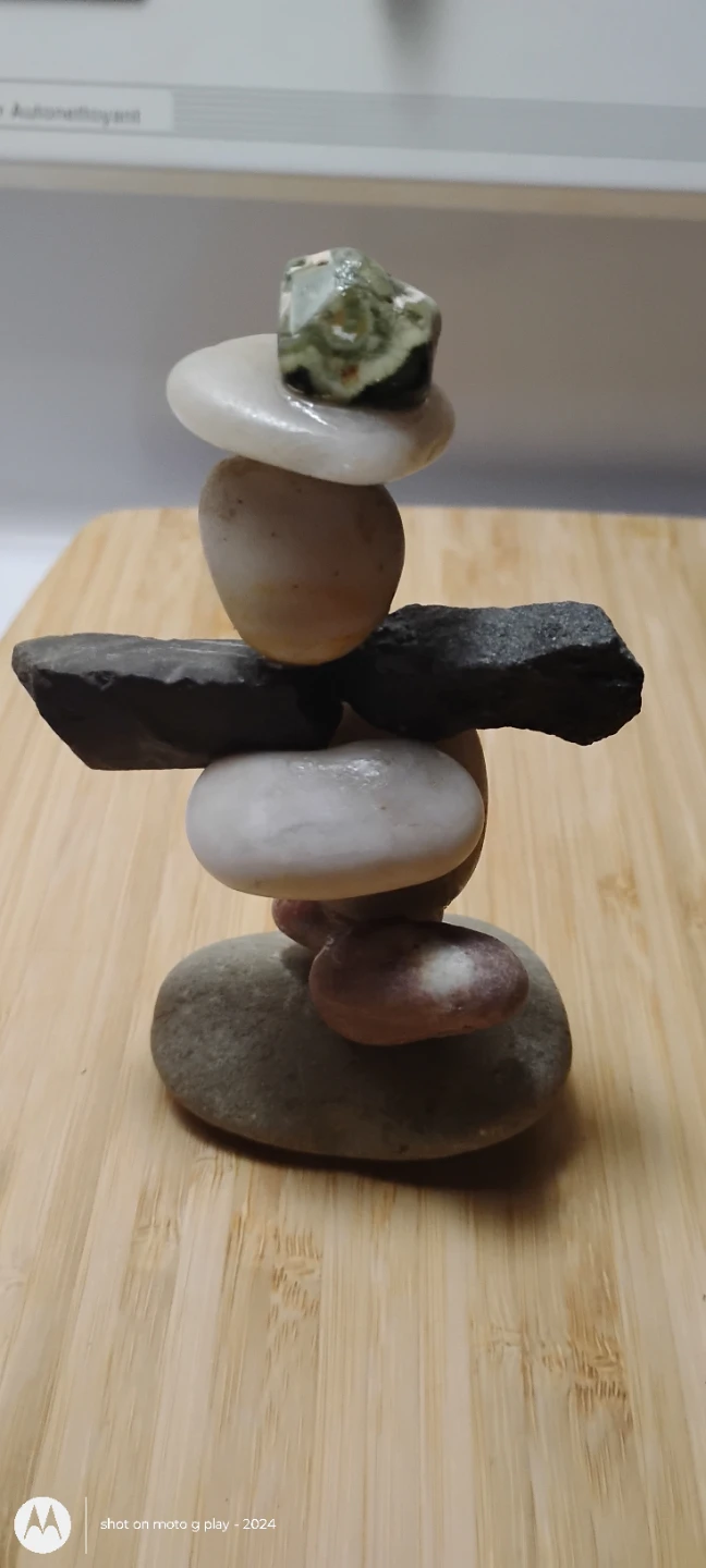 Stacked Stone Inukshuk Sculpture - photo 2