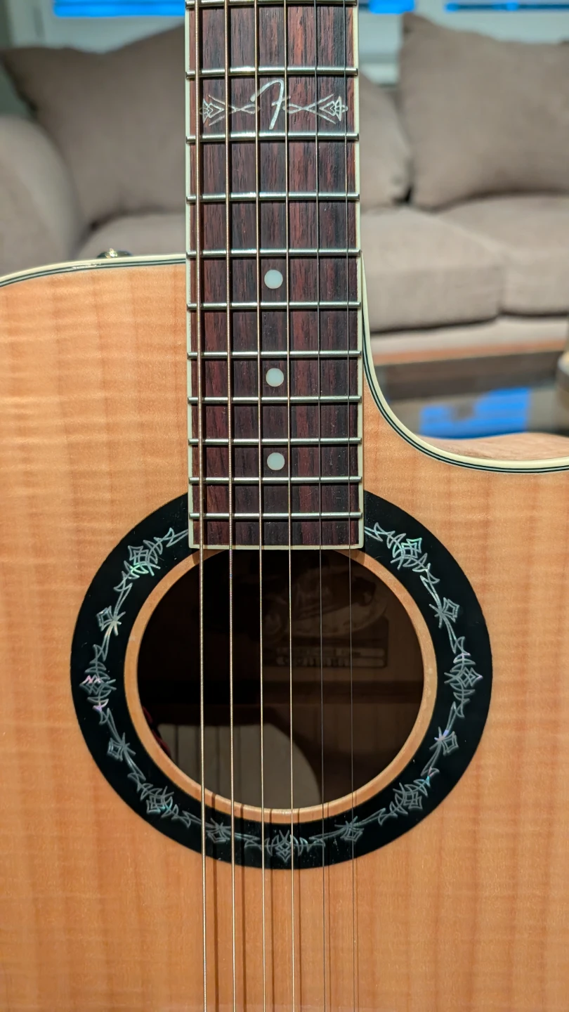 Fender T-Bucket 400CE Flame Acoustic-Electric Guitar - photo 2