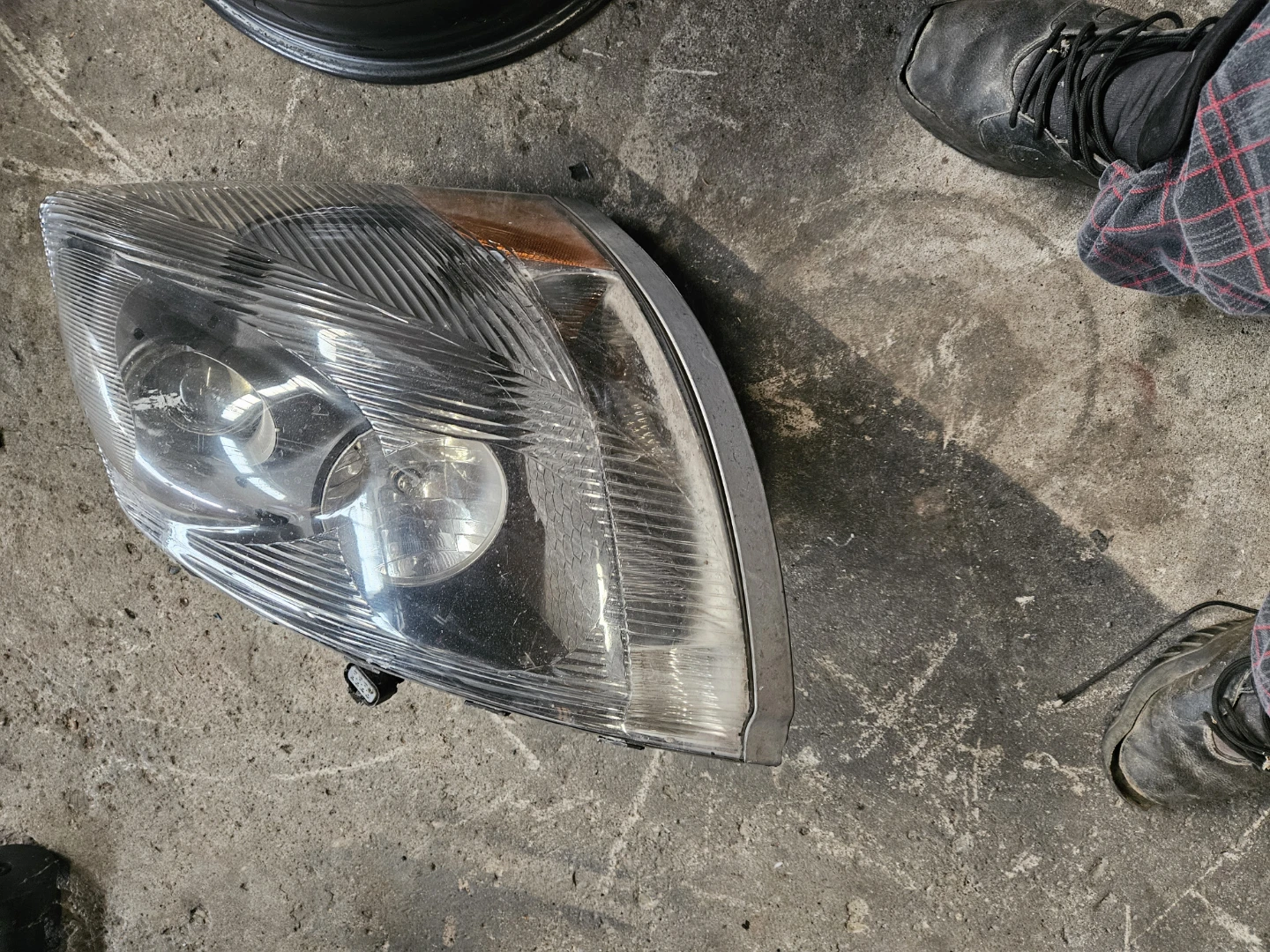 headlight for a Volvo VNL commercial truck. 