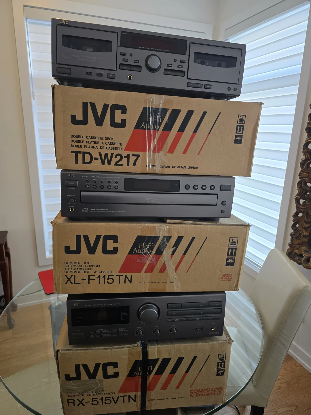 JVC Hi-Fi Audio System Components