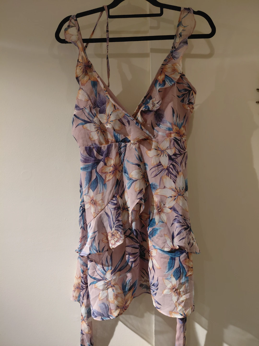 Floral Ruffle Mini Dress - photo 2