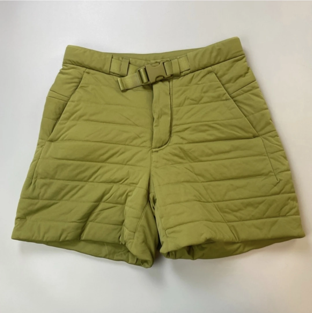 Lululemon Dynamic Movement Quilted Belted Shorts - Olive Green - photo 5