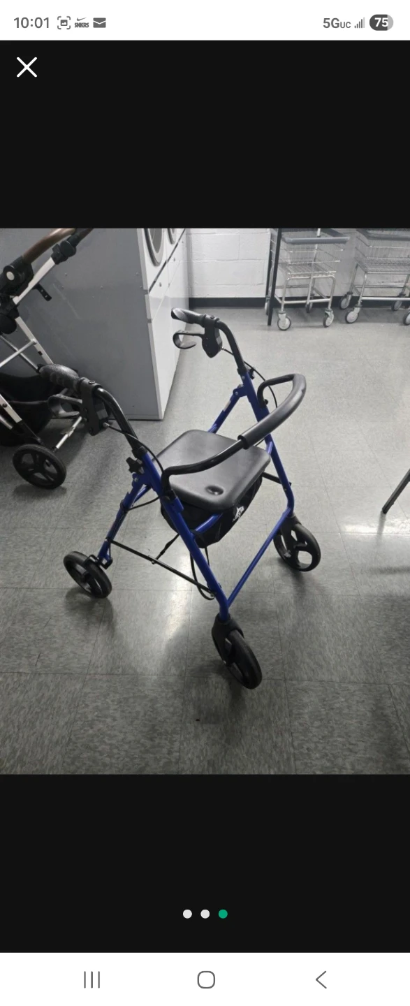 Blue Walker with Seat