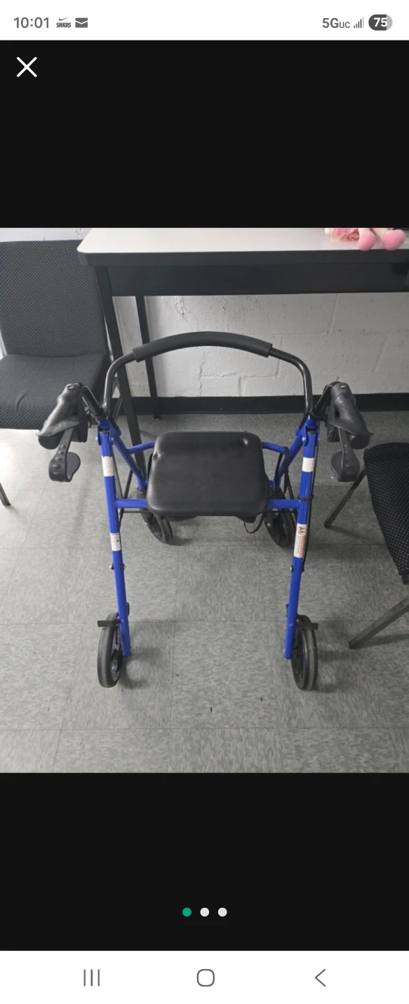 Blue Walker with Seat - photo 2