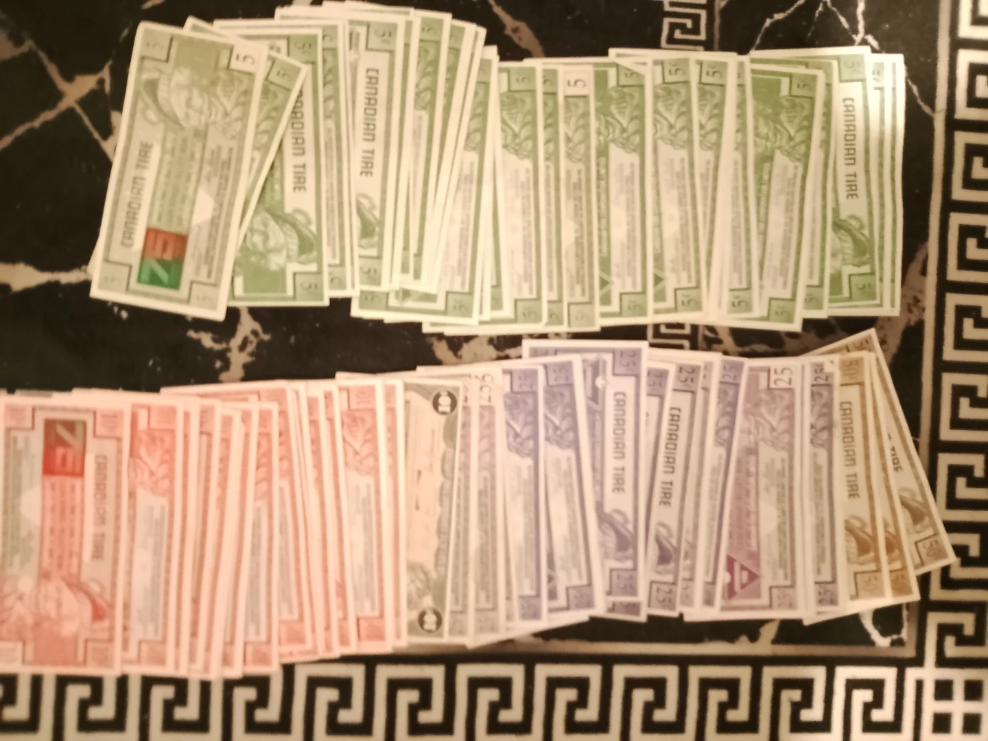 Canadian Tire Cash Bonus Bills
