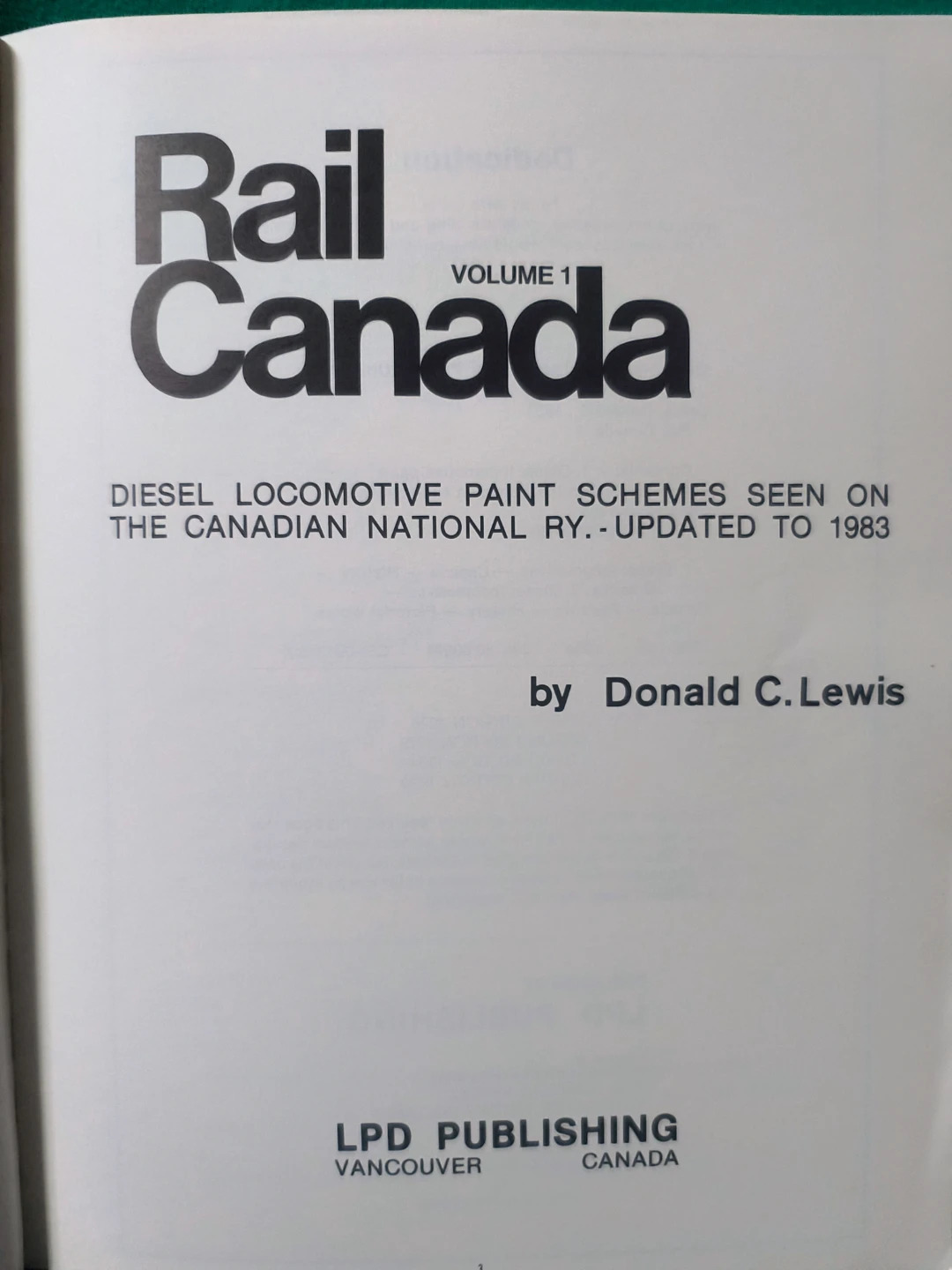 Rail Canada Volume 1 Diesel, 1990, softcover - photo 4
