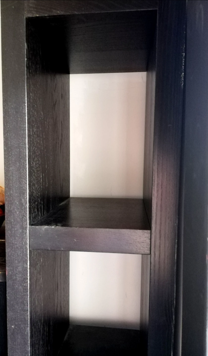 Ikea Black Wooden Bookshelf - photo 3
