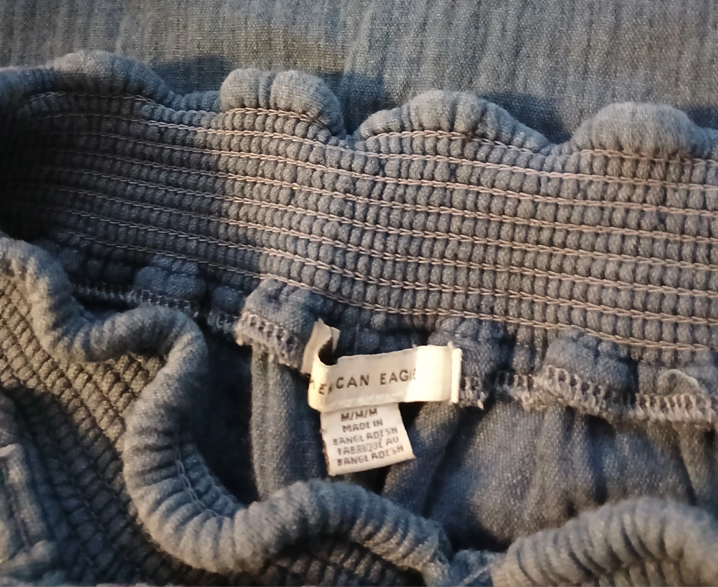 American Eagle Smocked Waist Gauze Wide Leg Pants M/M - photo 2