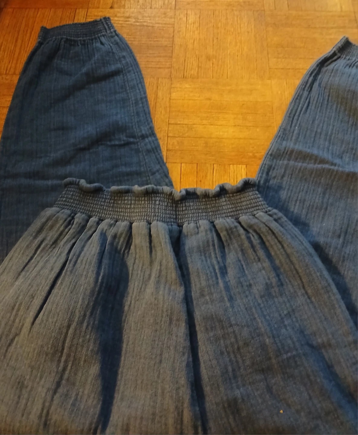 American Eagle Smocked Waist Gauze Wide Leg Pants M/M - photo 4