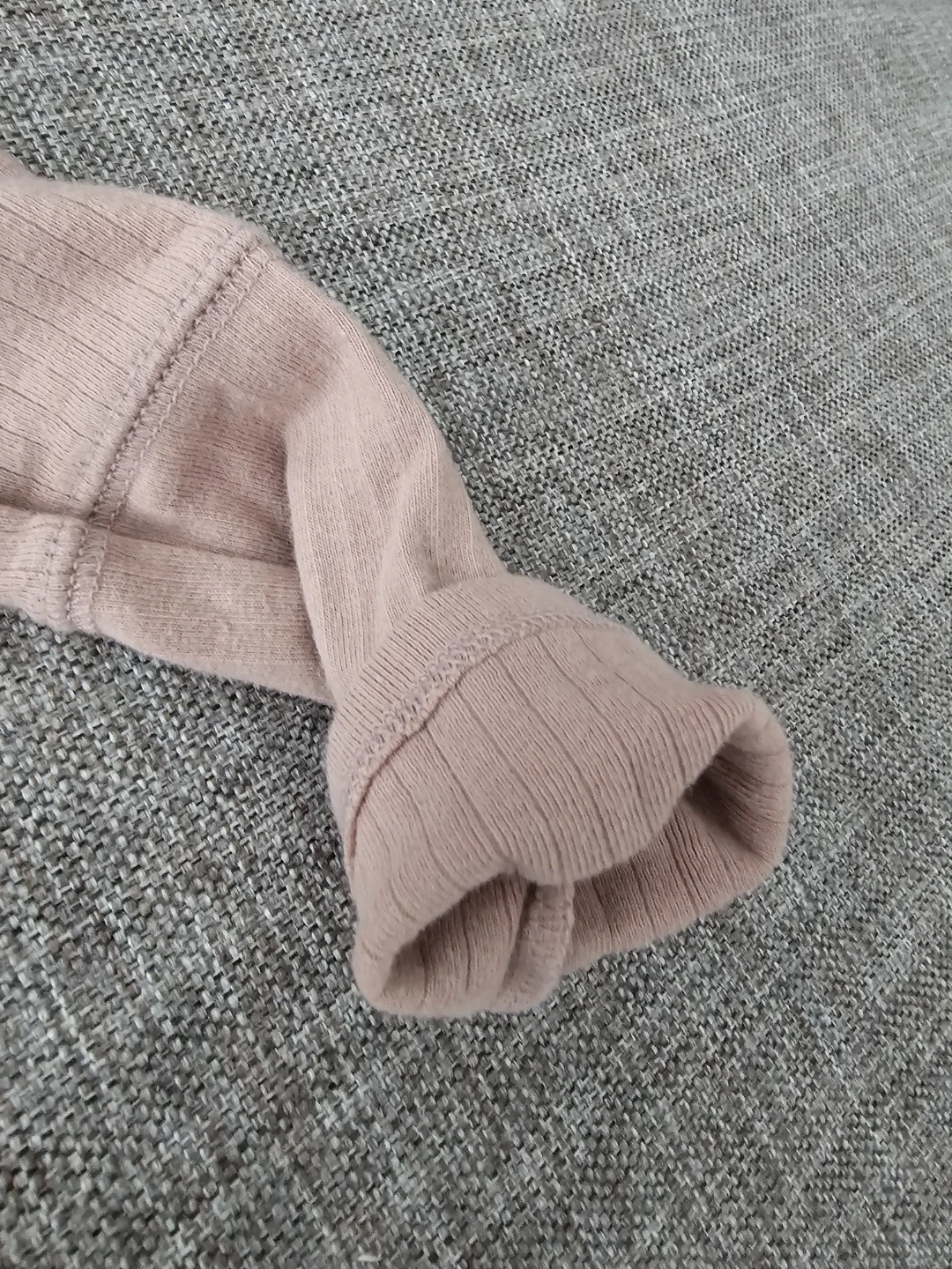 Pink Ribbed V-Neck Long Sleeve Top - photo 4