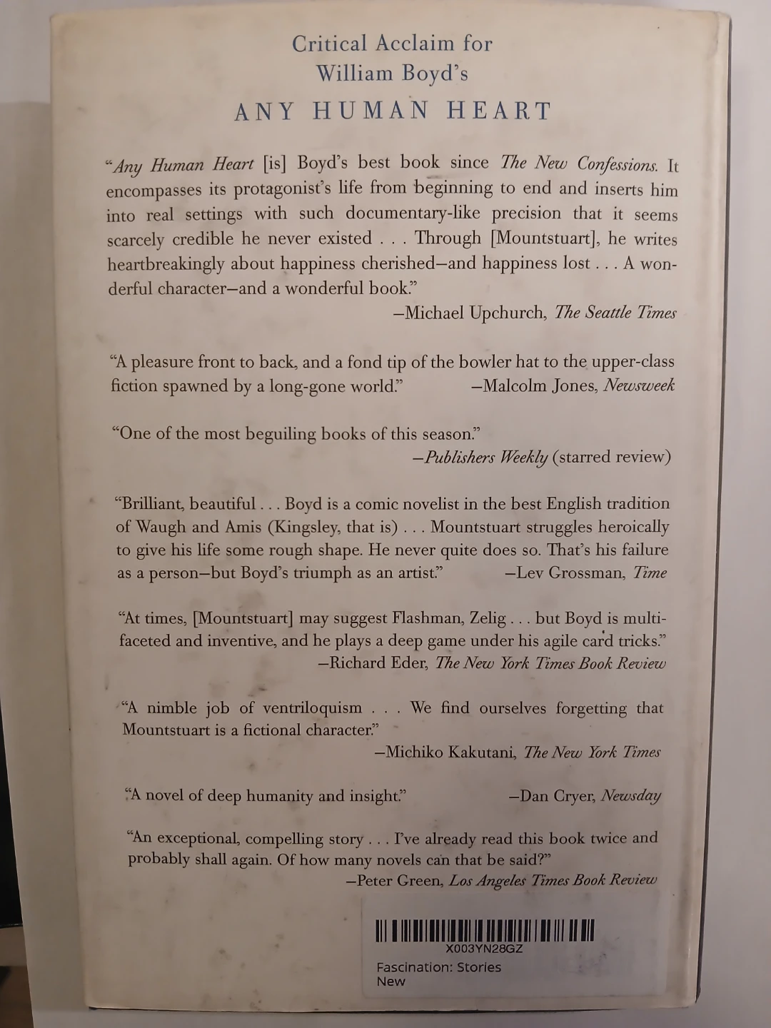 Fascination: Stories by William Boyd - photo 2