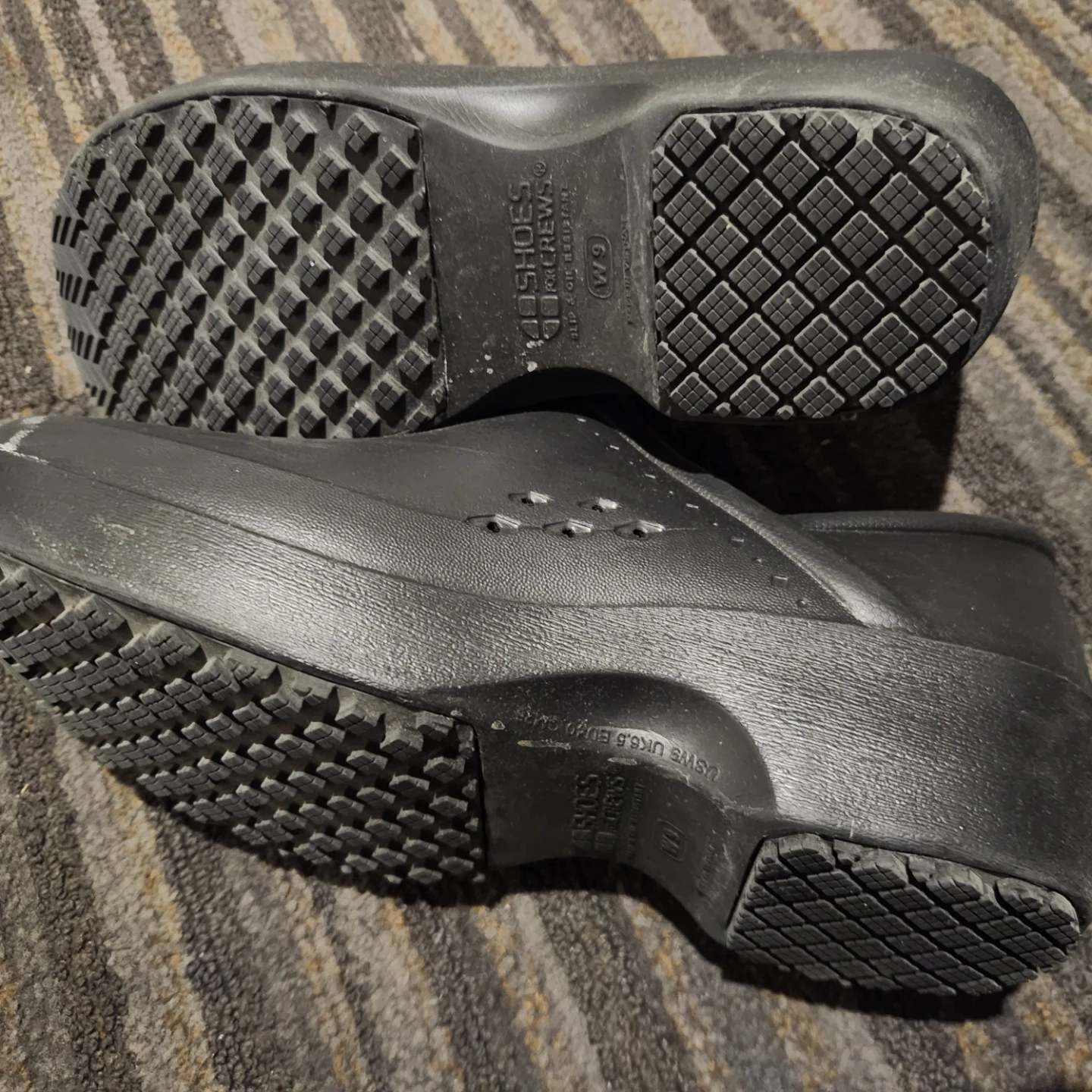 Shoes For Crews Black Slip-On Clogs Size 9 - photo 3