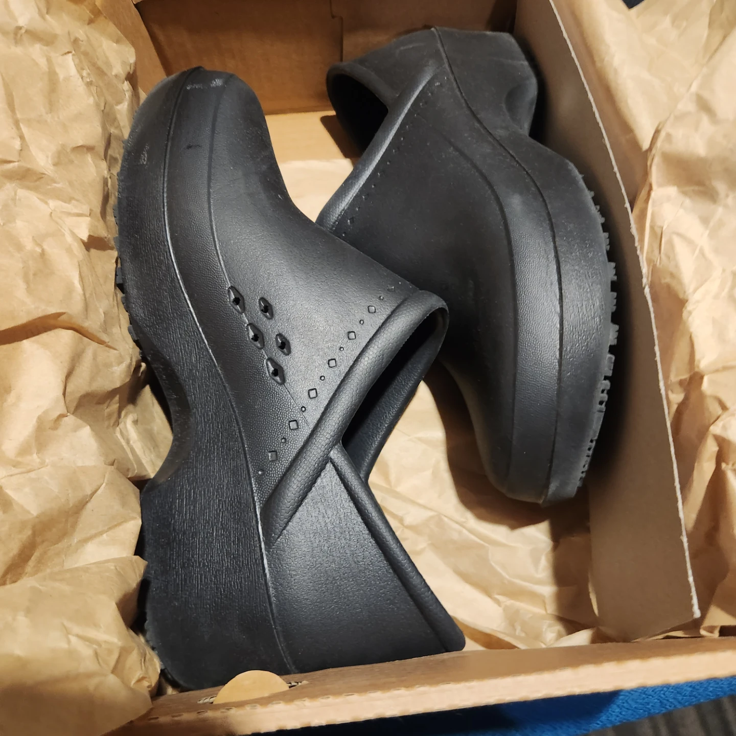 Shoes For Crews Black Slip-On Clogs Size 9 - photo 4