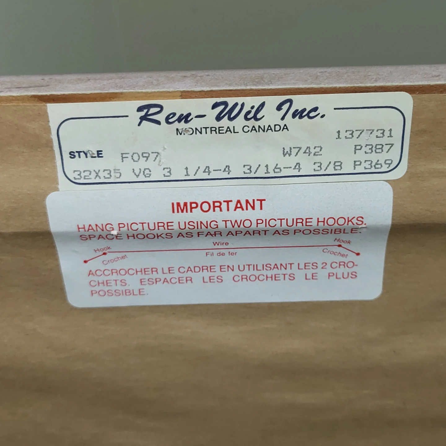 Ren-Wil Inc. Framed Floral Art Print- Mint Condition - photo 4