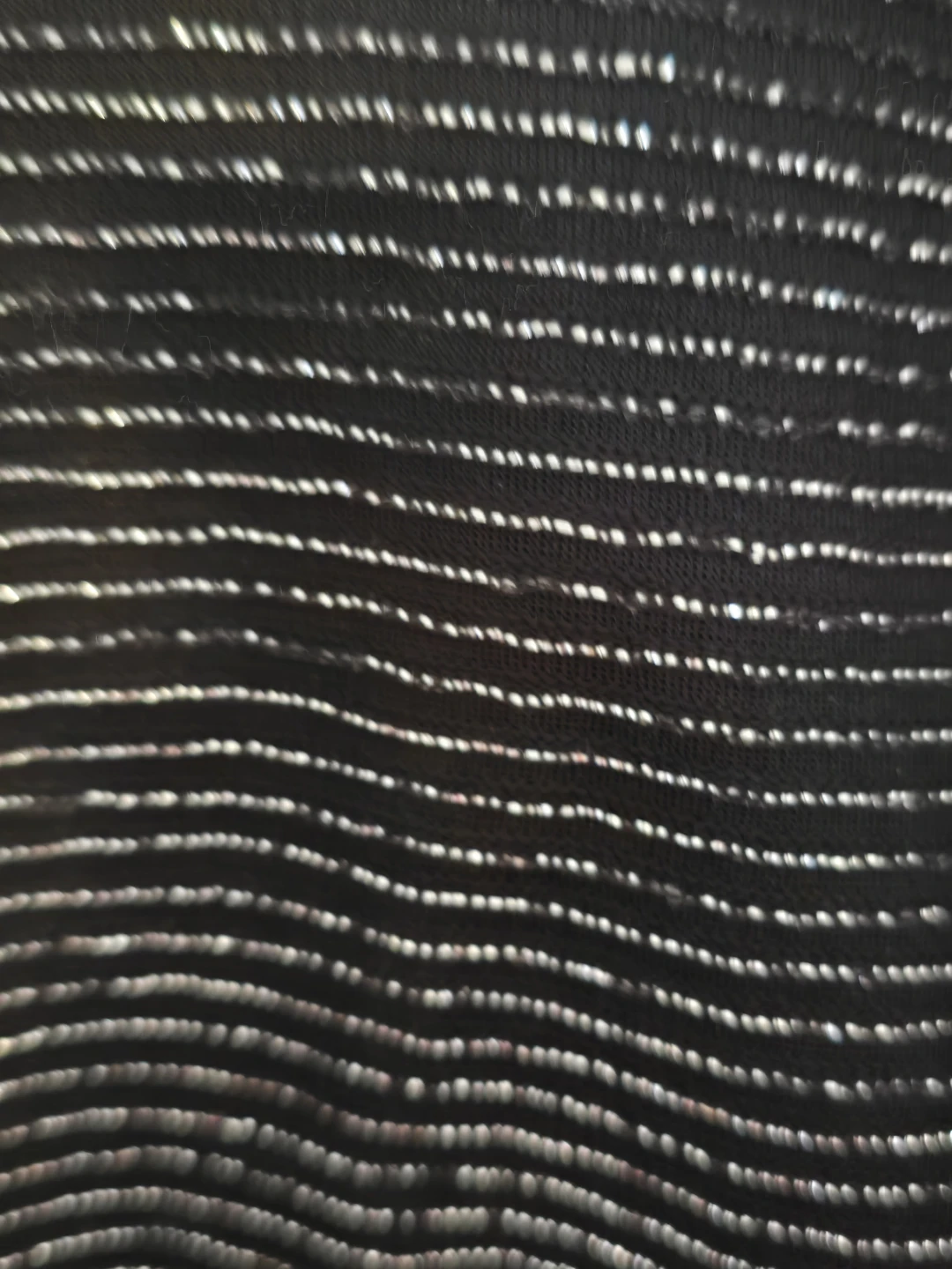 Fashion Park Black Striped Lurex Bodysuit - Size L - photo 2