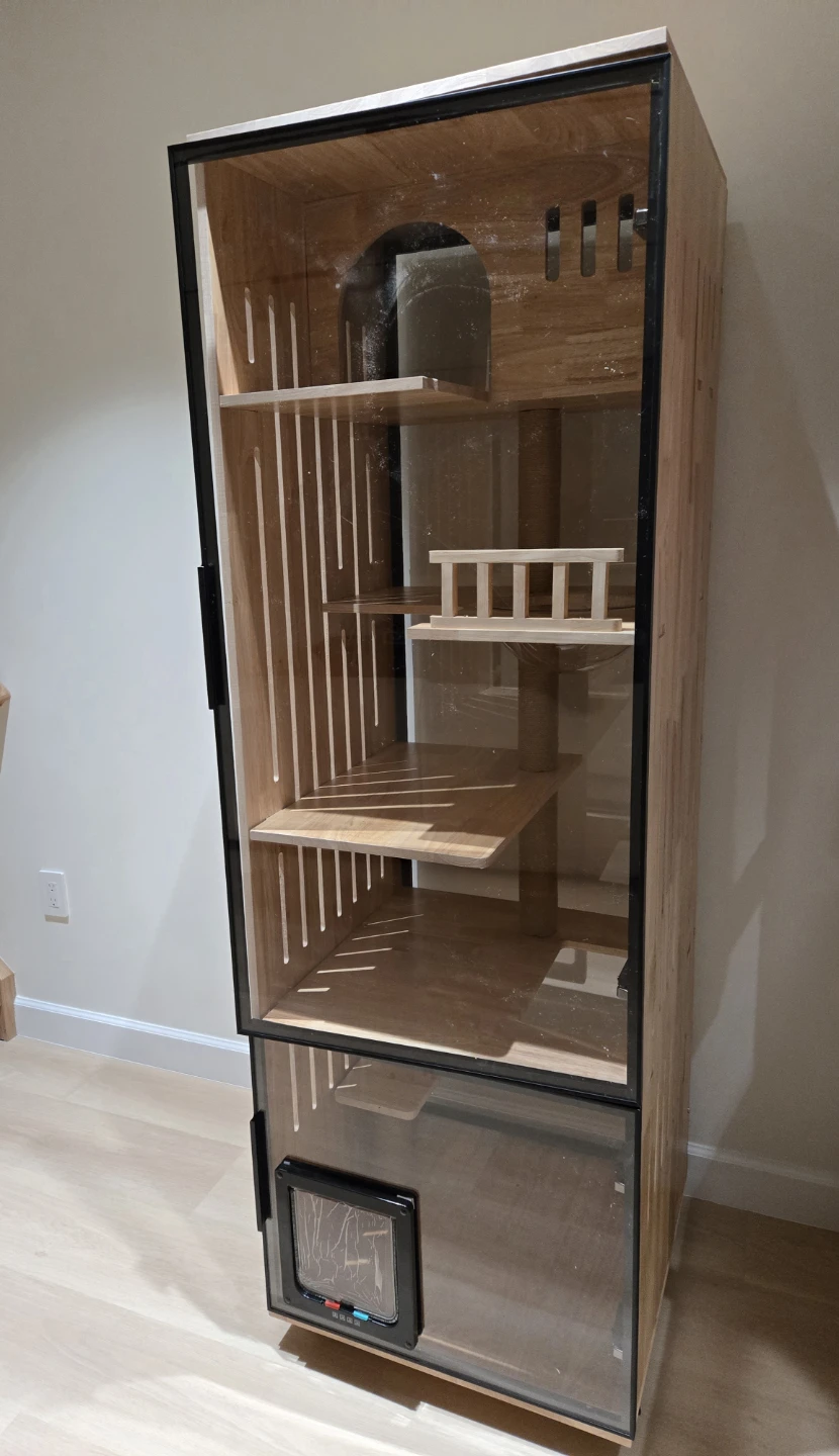 Cat Tree Condo with Litter Box Enclosure - photo 3