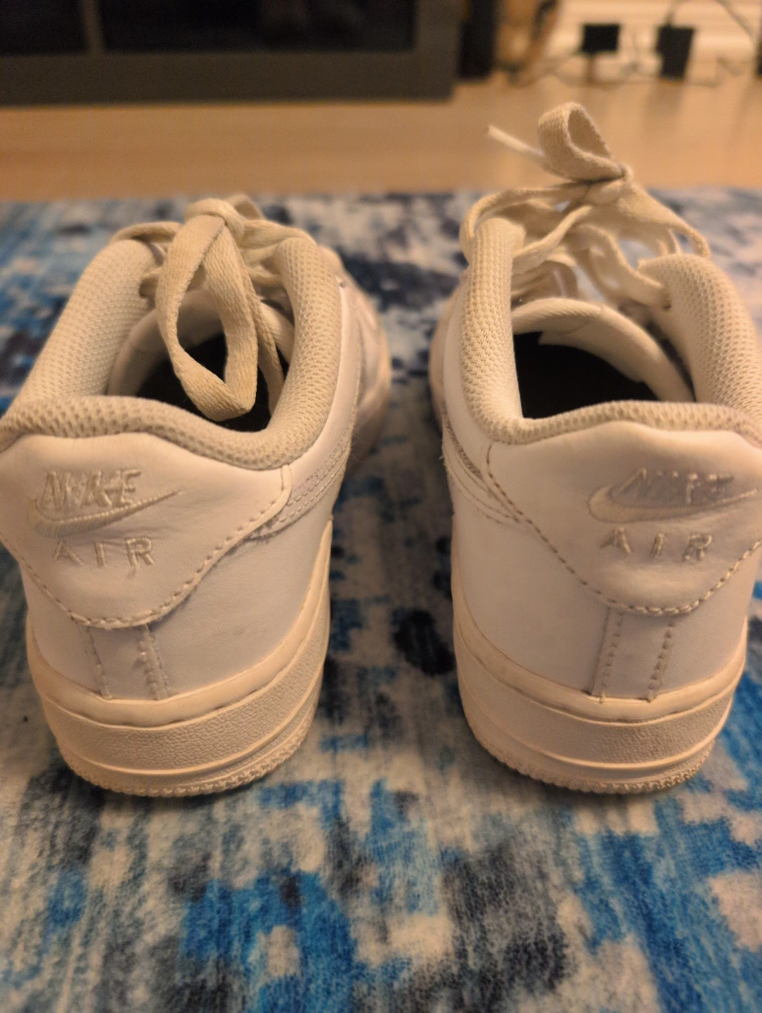 Nike Air Force 1 White Leather Sneakers