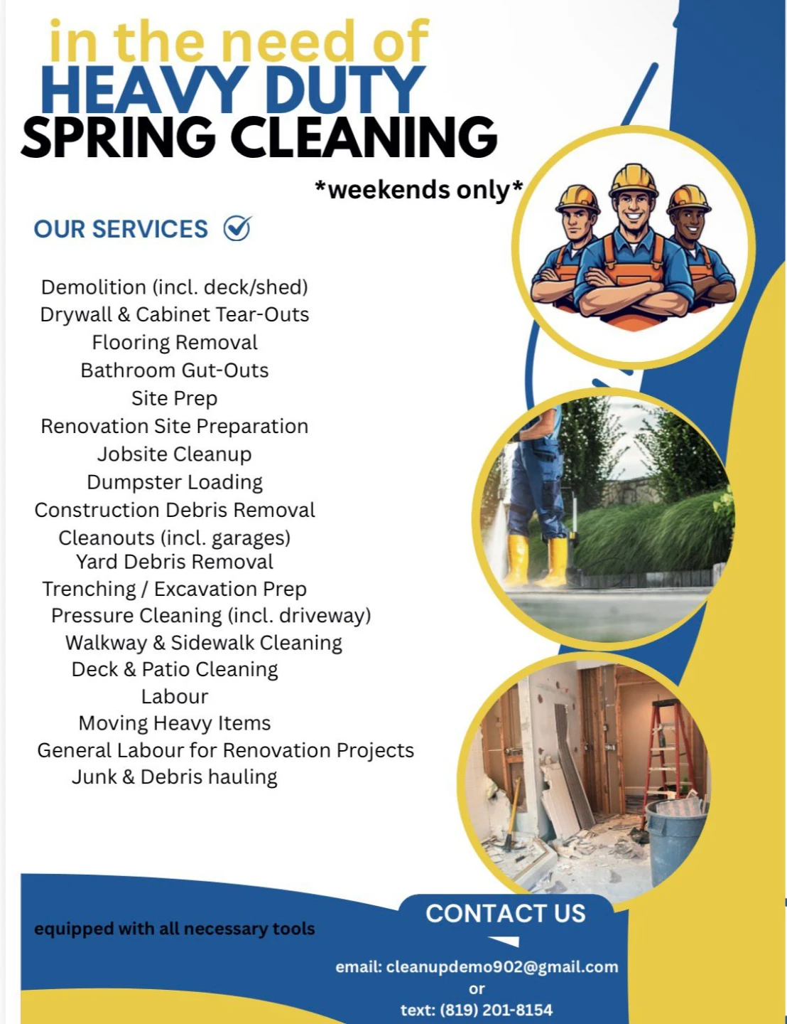 Heavy Duty Spring Cleaning Services