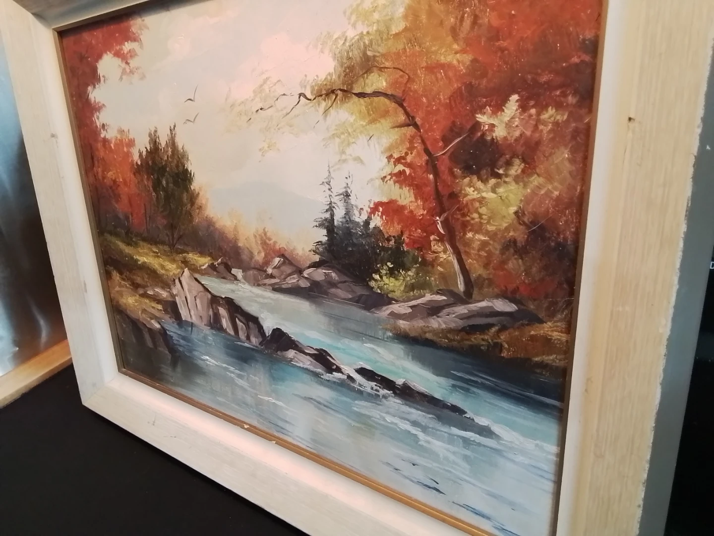 Framed Oil Painting 19x15" Landscape - photo 3
