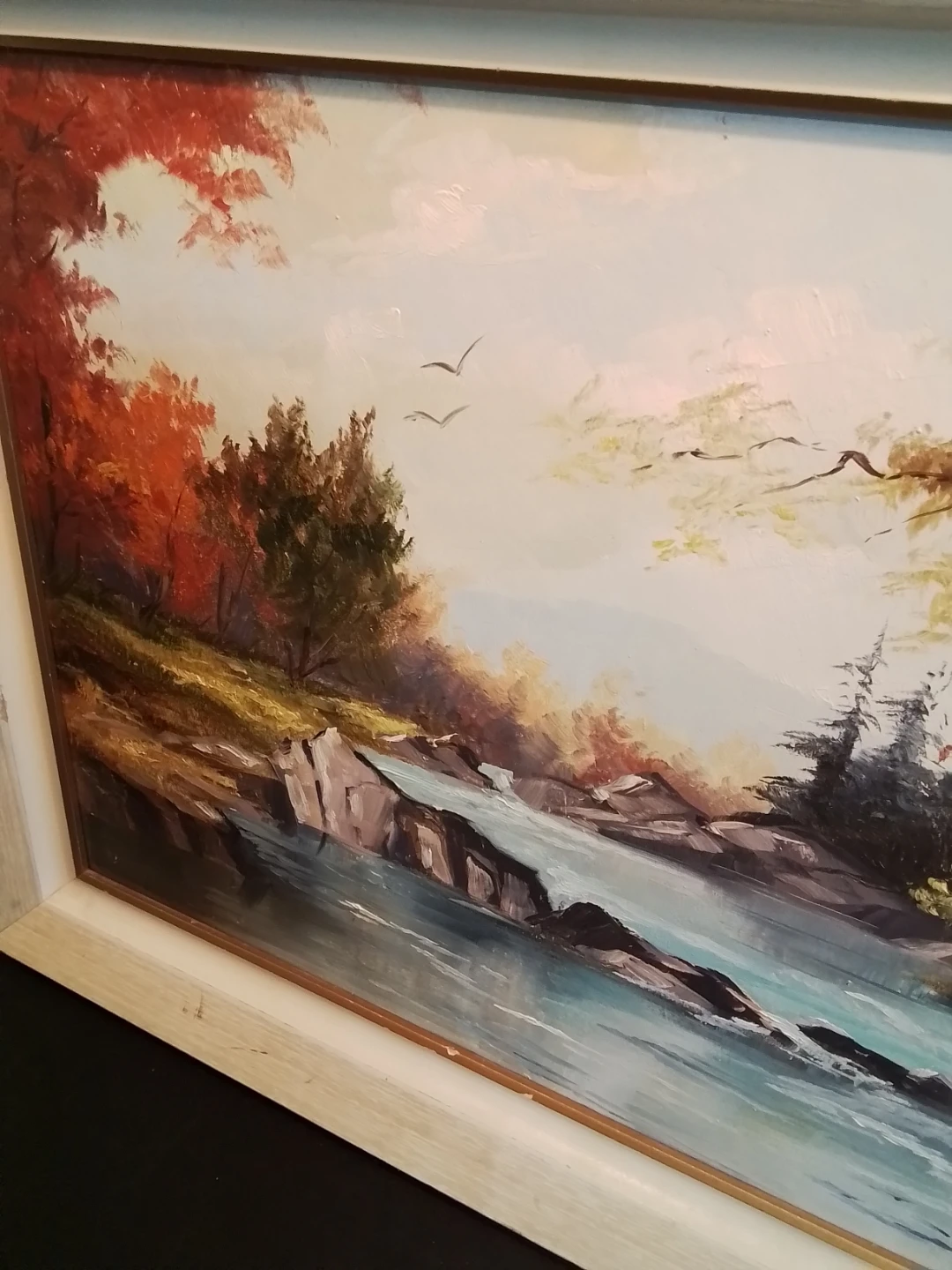 Framed Oil Painting 19x15" Landscape - photo 4