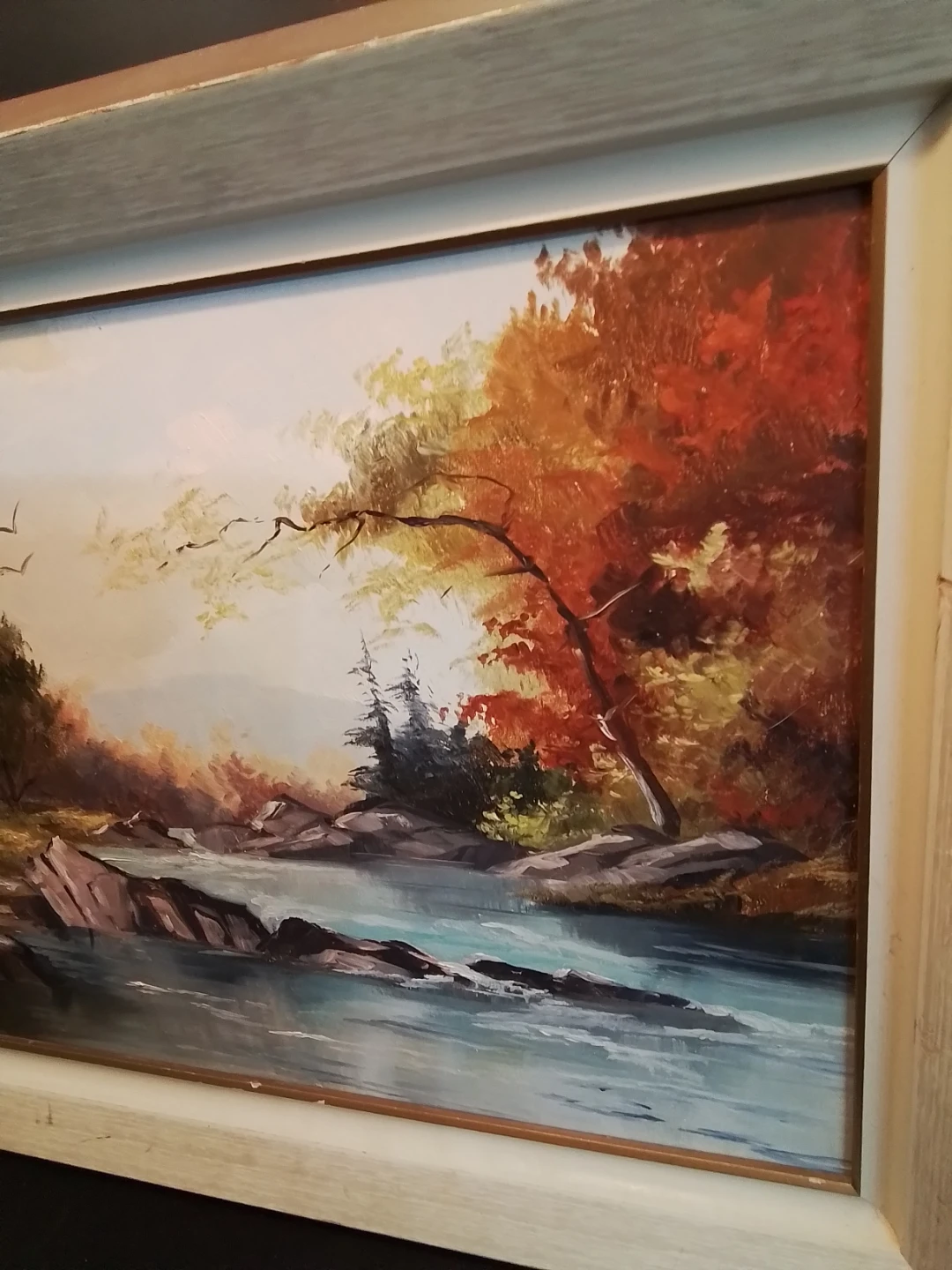Framed Oil Painting 19x15" Landscape - photo 5