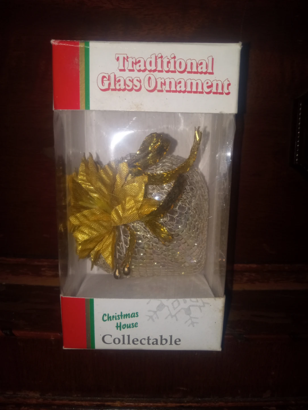 Christmas House Traditional Glass Ornament